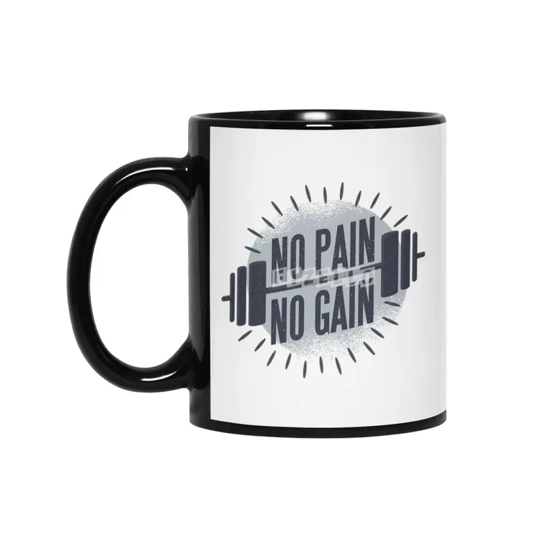 No pain no gain Siyah Kupa