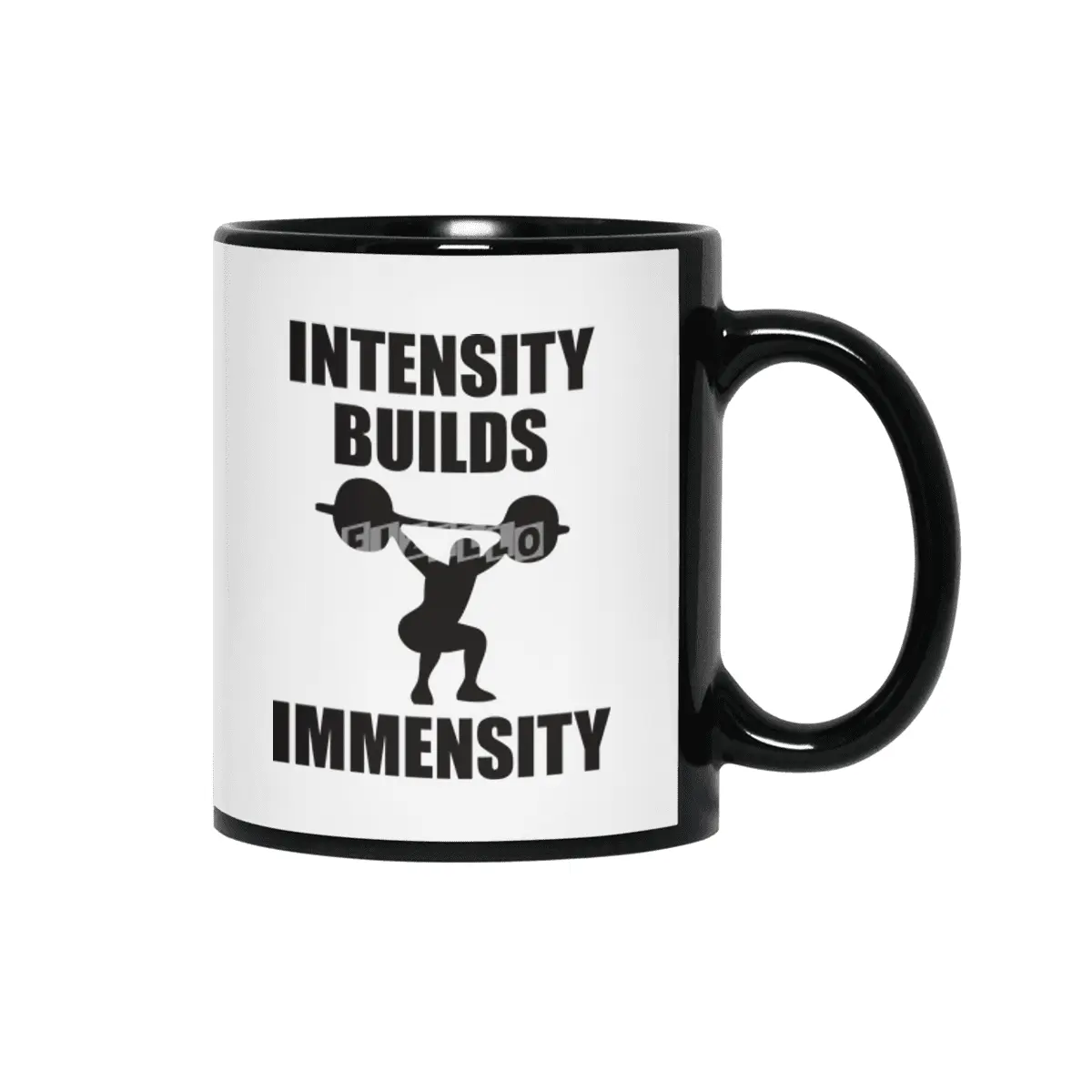 Bodybuilding - Intensity Builds Immensity Siyah Kupa