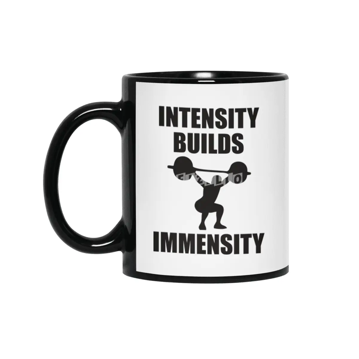 Bodybuilding - Intensity Builds Immensity Siyah Kupa