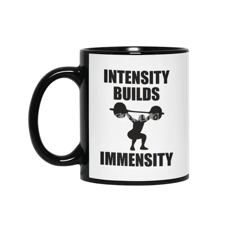 Bodybuilding - Intensity Builds Immensity Siyah Kupa