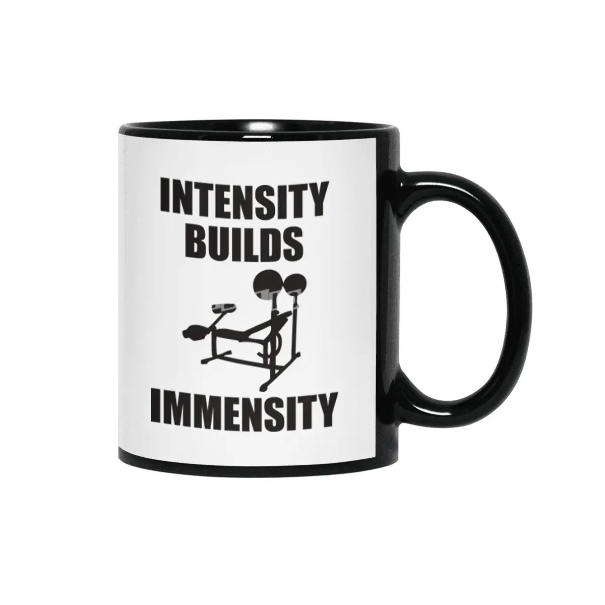 Bodybuilding - Intensity Builds Immensity Siyah Kupa