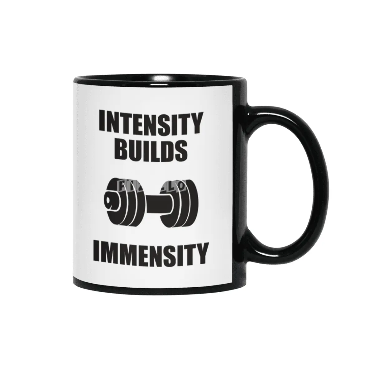 Bodybuilding - Intensity Builds Immensity Siyah Kupa