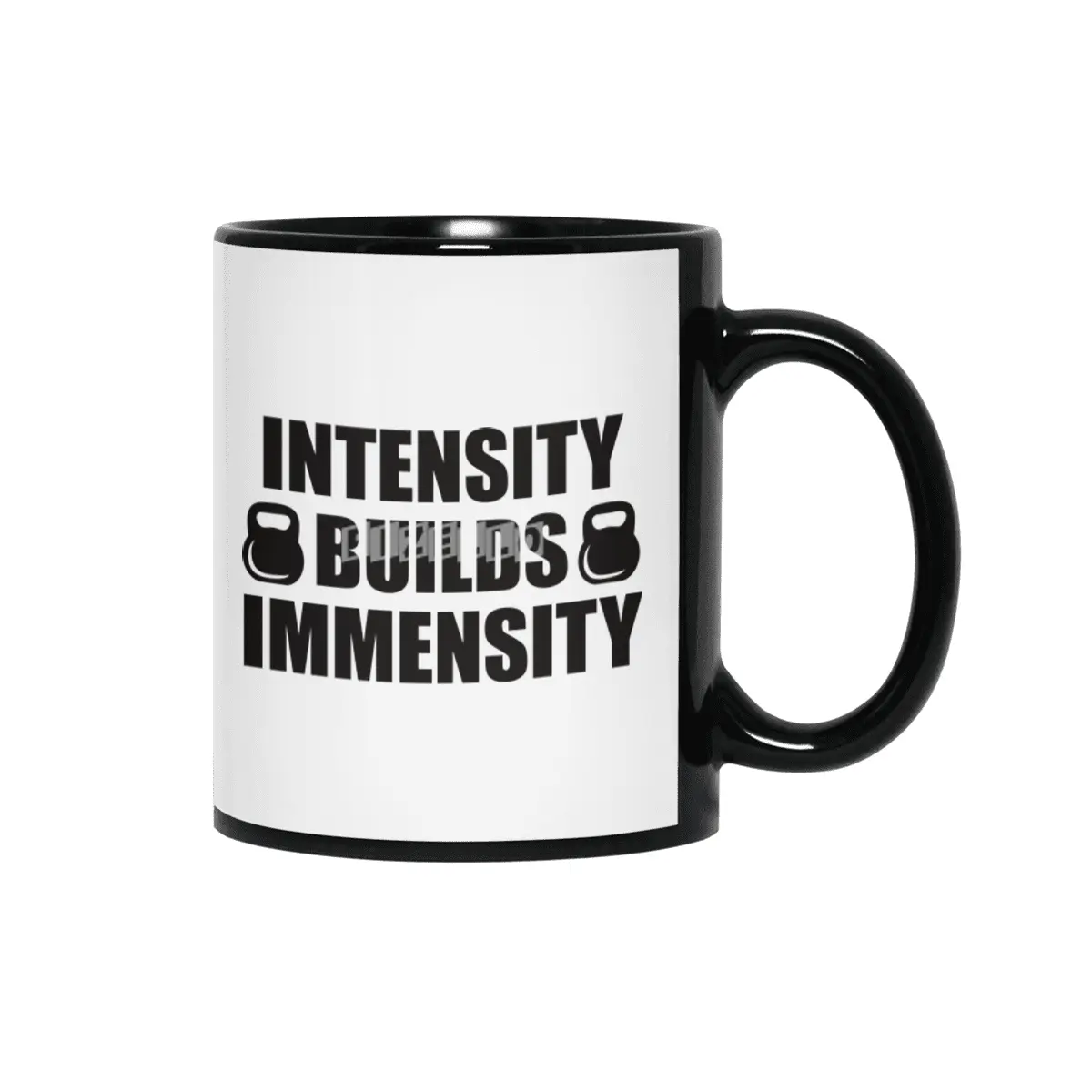 Bodybuilding - Intensity Builds Immensity Siyah Kupa
