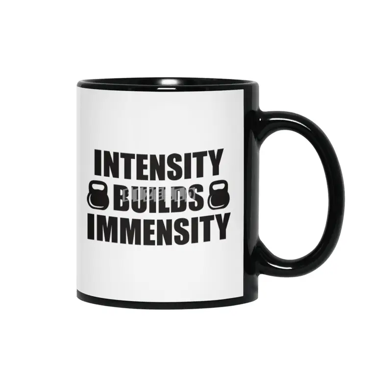Bodybuilding - Intensity Builds Immensity Siyah Kupa