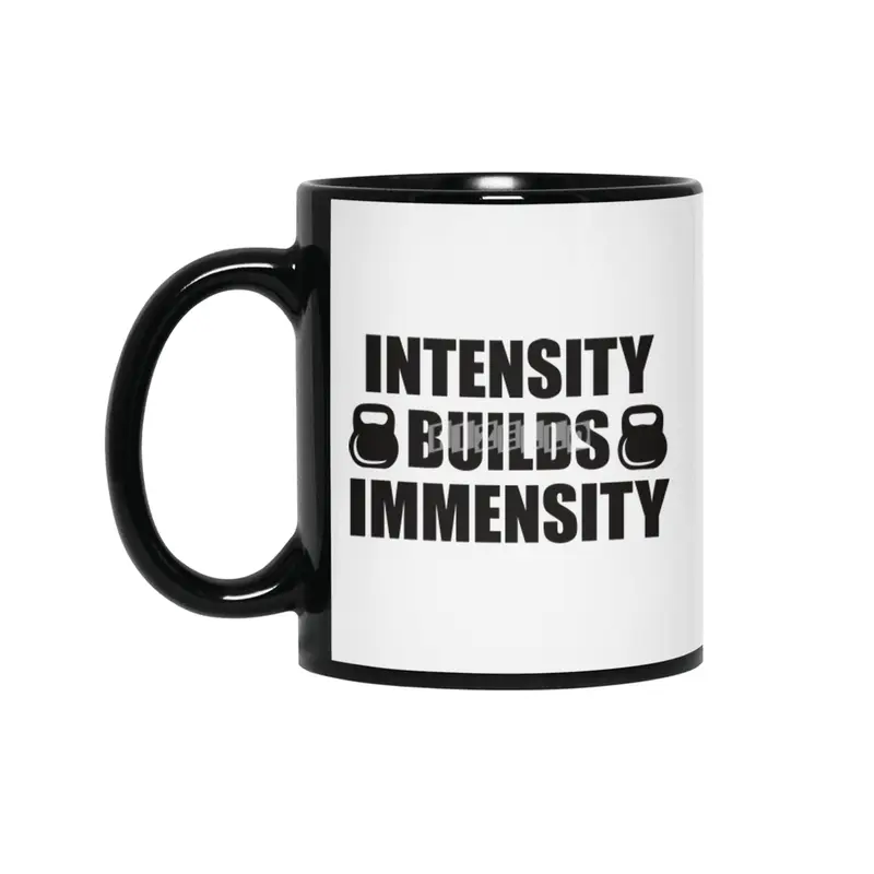 Bodybuilding - Intensity Builds Immensity Siyah Kupa