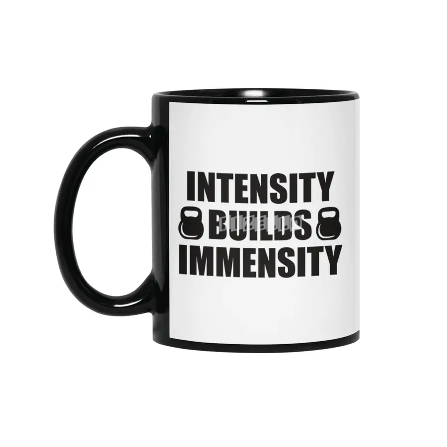 Bodybuilding - Intensity Builds Immensity Siyah Kupa