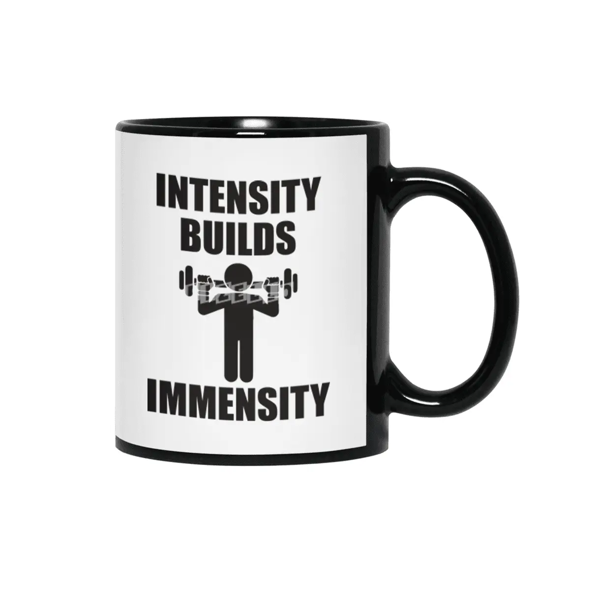Bodybuilding - Intensity Builds Immensity Siyah Kupa