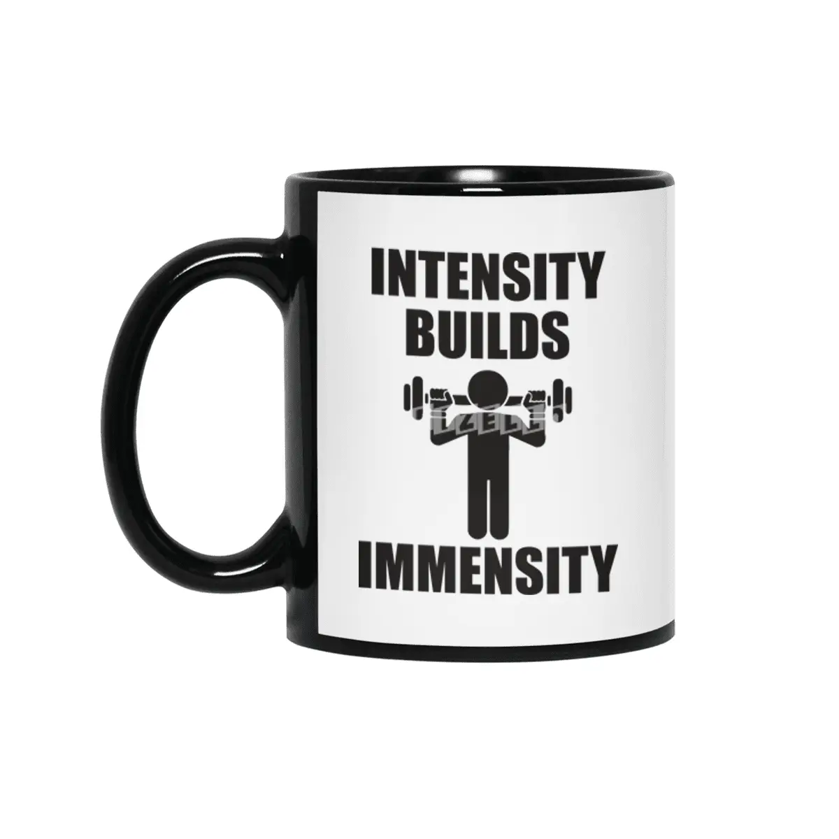 Bodybuilding - Intensity Builds Immensity Siyah Kupa