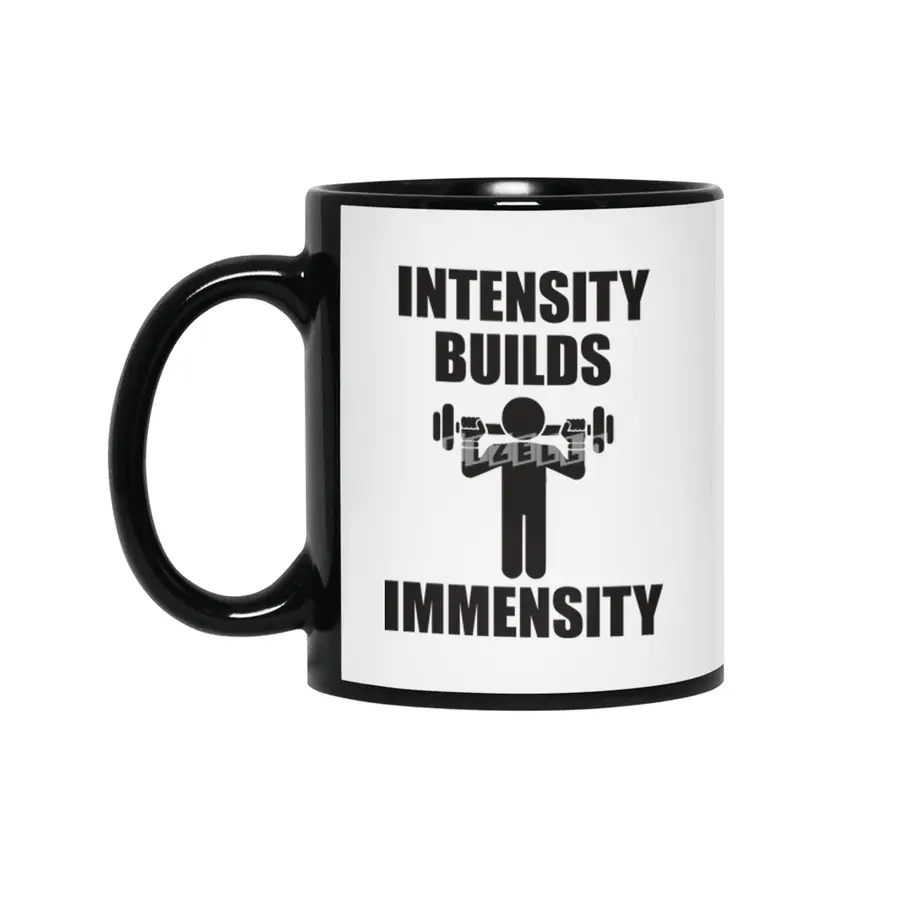 Bodybuilding - Intensity Builds Immensity Siyah Kupa