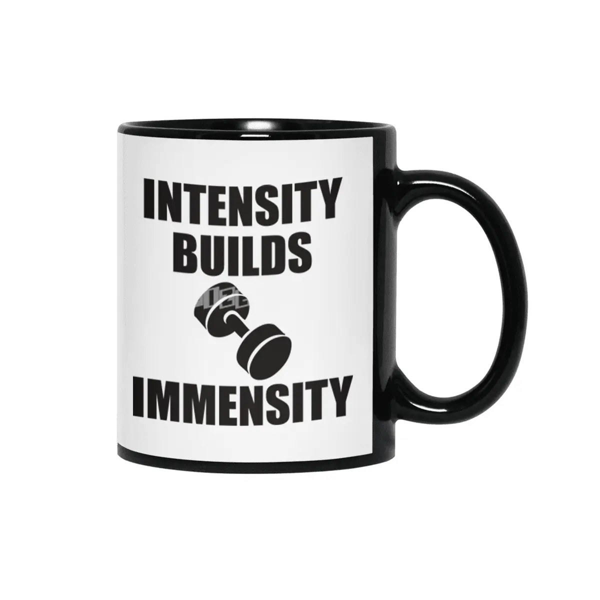 Bodybuilding - Intensity Builds Immensity Siyah Kupa