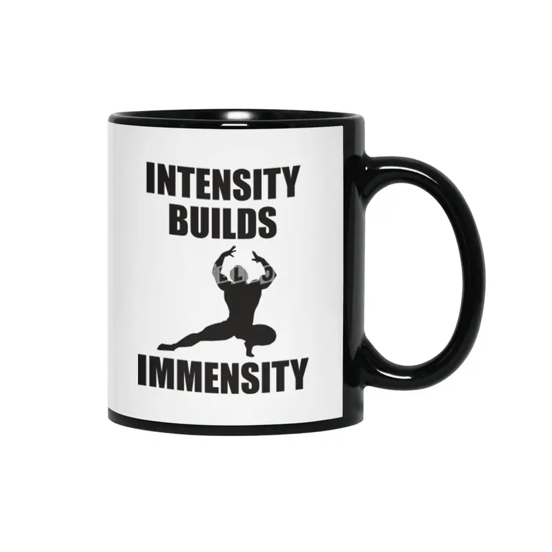 Bodybuilding - Intensity Builds Immensity Siyah Kupa
