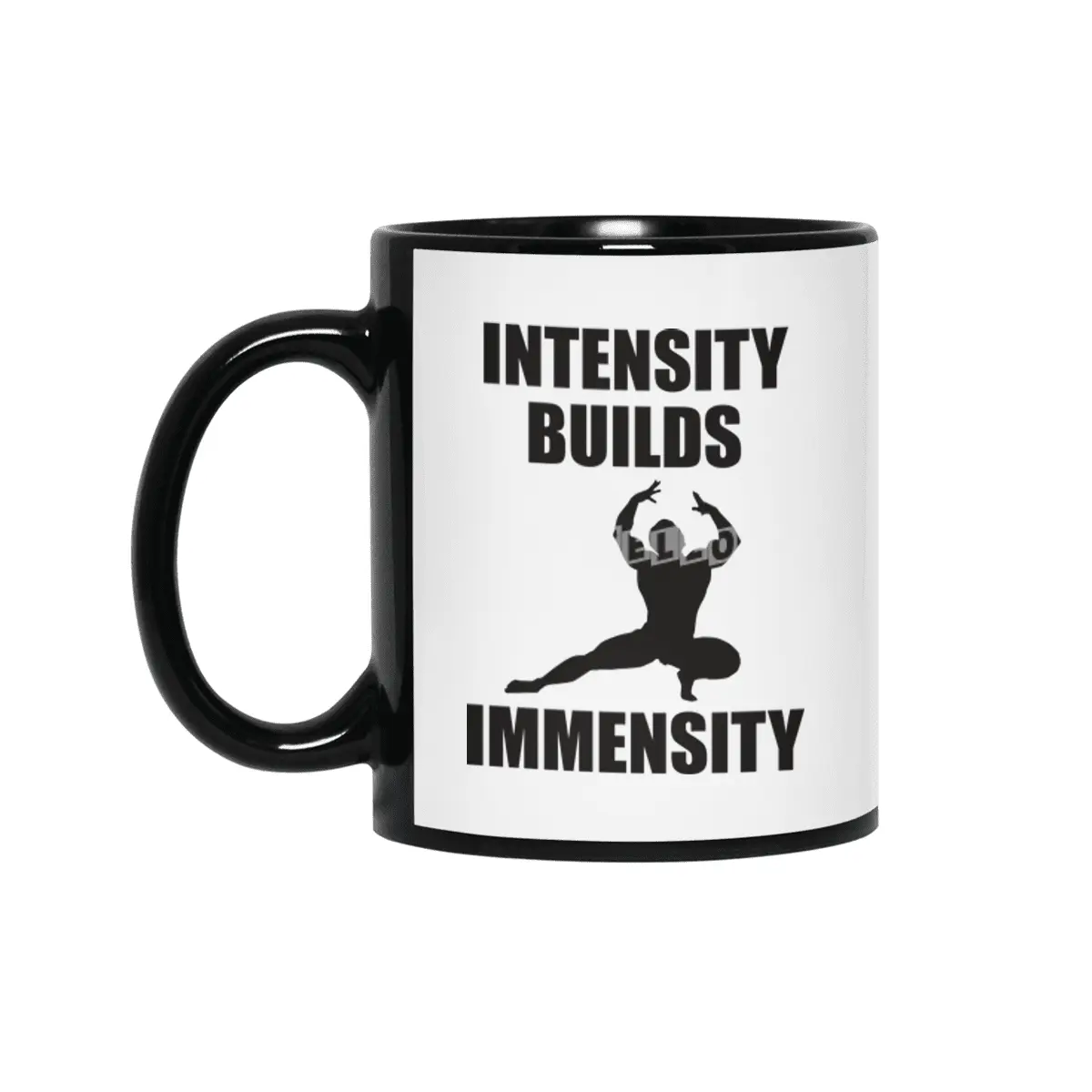 Bodybuilding - Intensity Builds Immensity Siyah Kupa