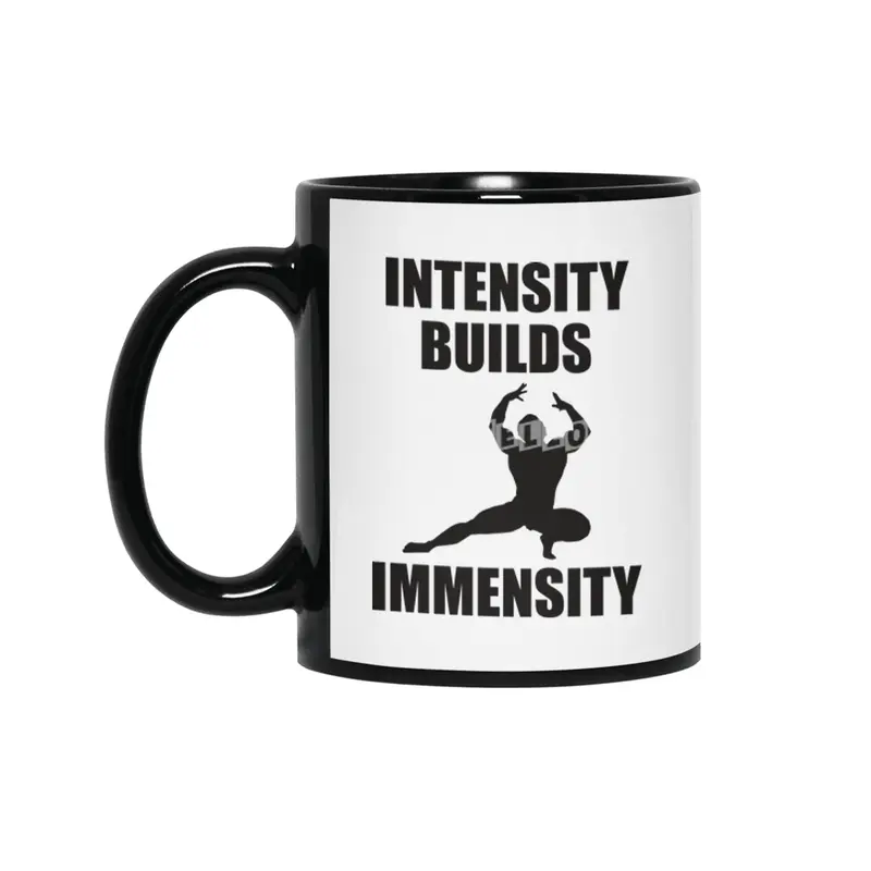 Bodybuilding - Intensity Builds Immensity Siyah Kupa