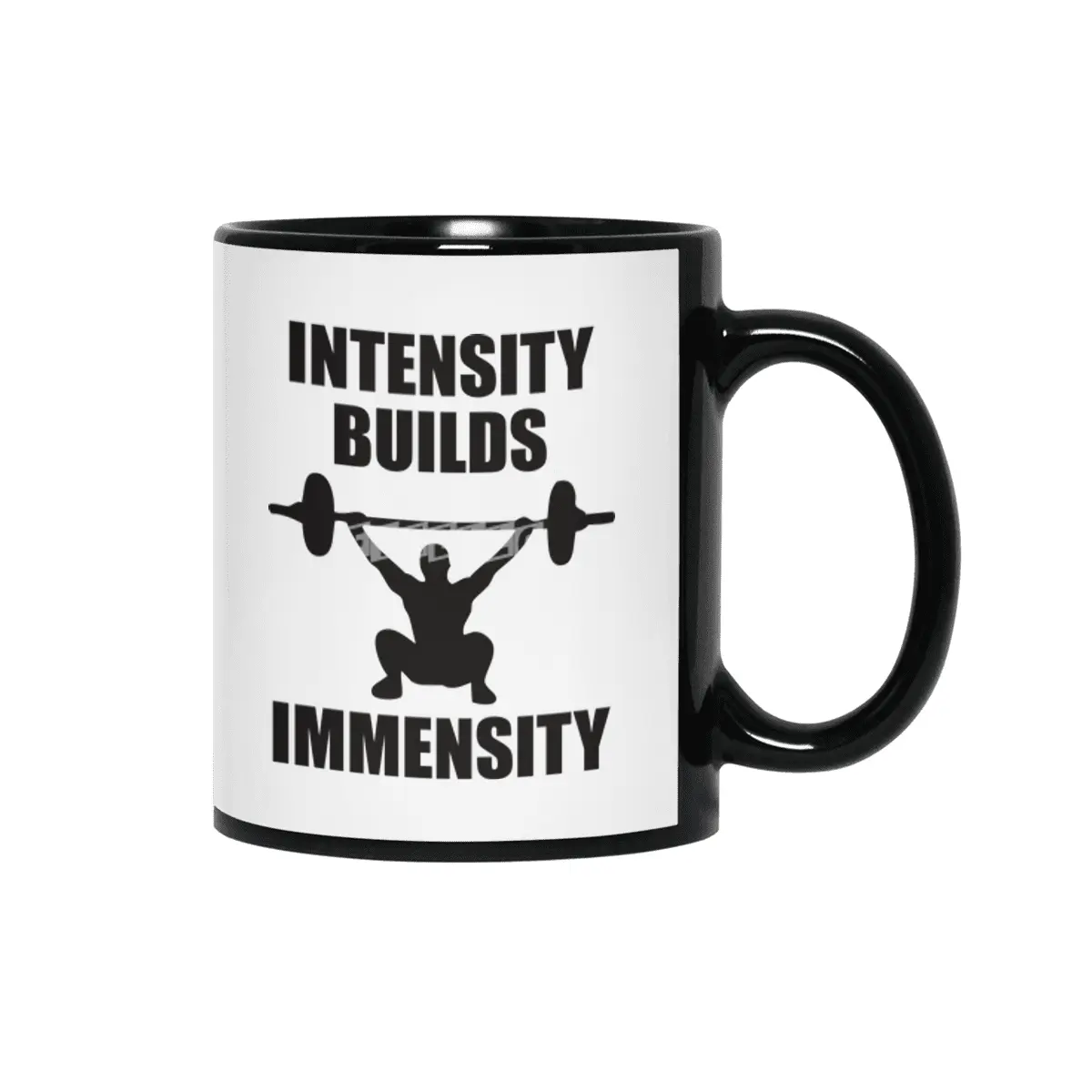 Bodybuilding - Intensity Builds Immensity Siyah Kupa