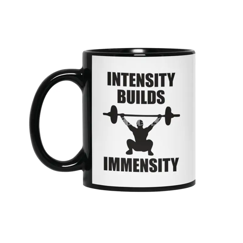 Bodybuilding - Intensity Builds Immensity Siyah Kupa