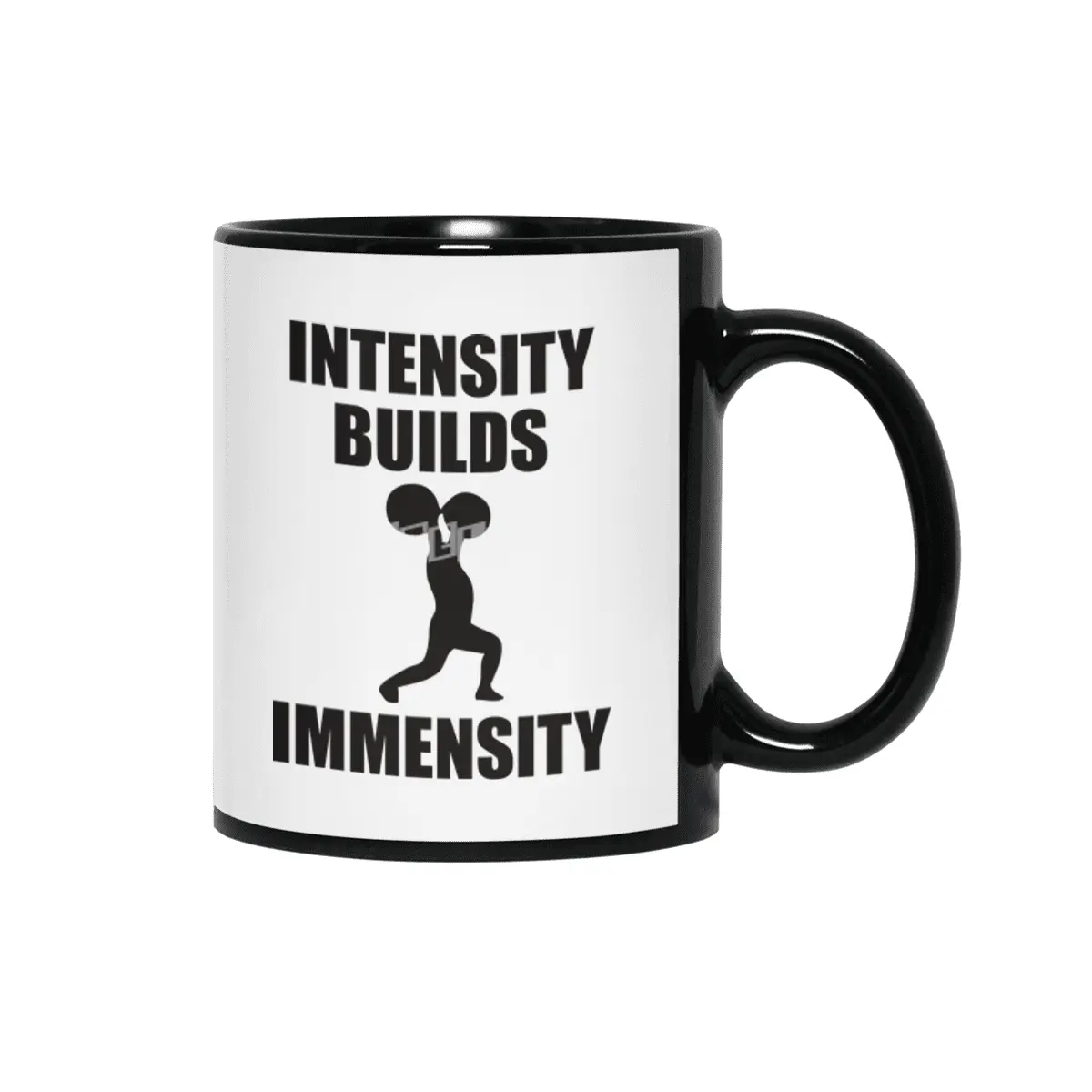 Bodybuilding - Intensity Builds Immensity Siyah Kupa