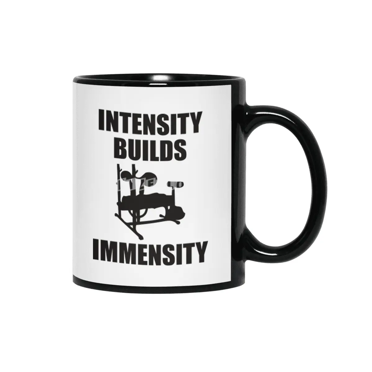 Bodybuilding - Intensity Builds Immensity Siyah Kupa