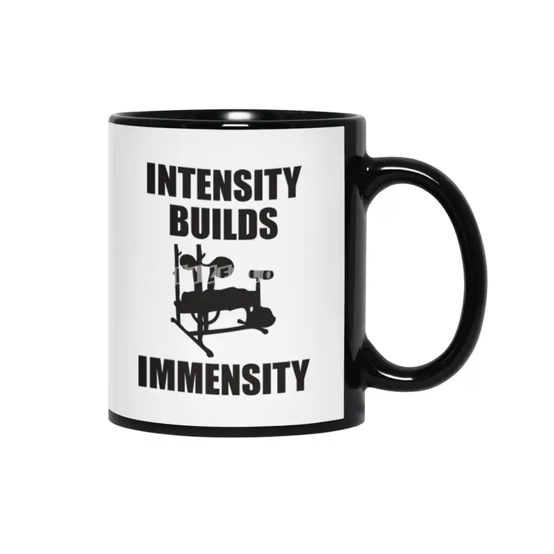 Bodybuilding - Intensity Builds Immensity Siyah Kupa