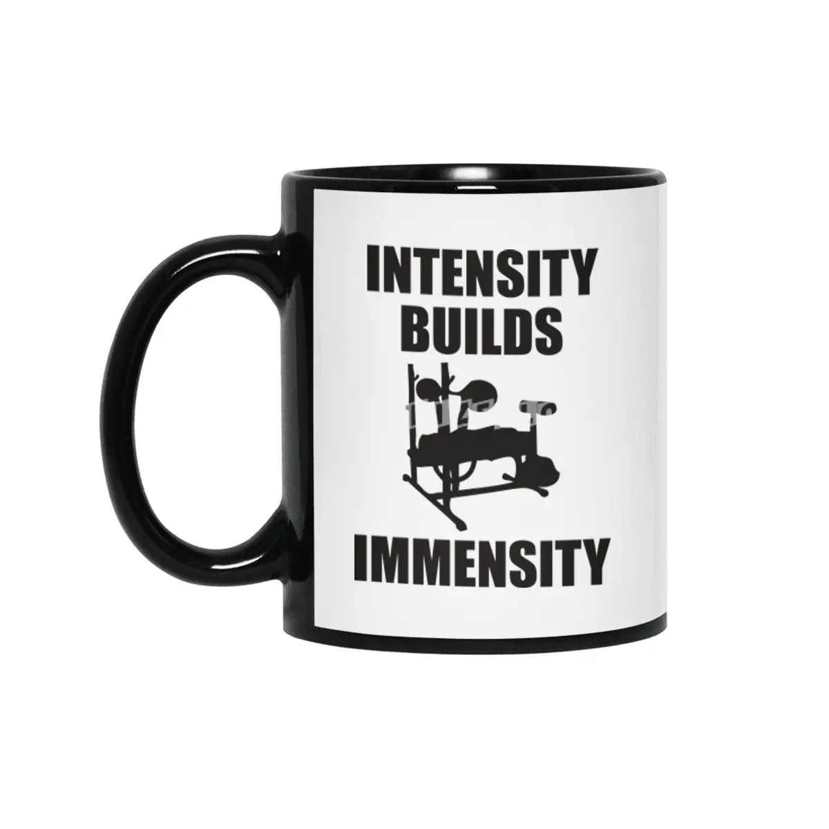 Bodybuilding - Intensity Builds Immensity Siyah Kupa