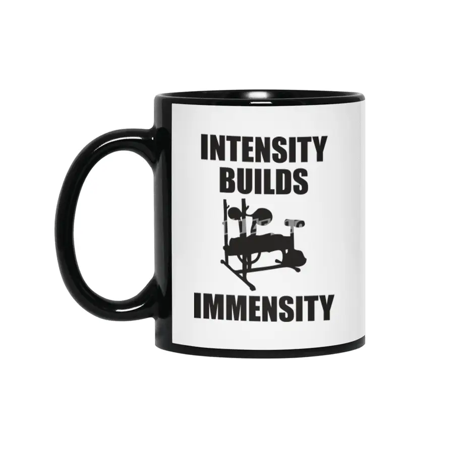 Bodybuilding - Intensity Builds Immensity Siyah Kupa