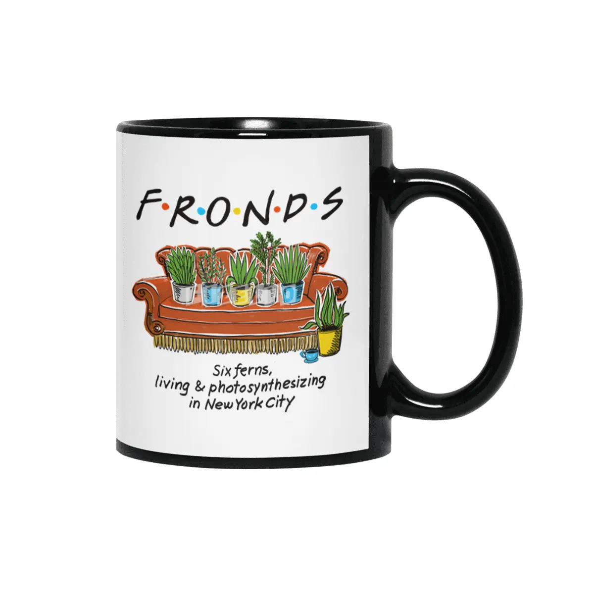 FRONDS Siyah Kupa