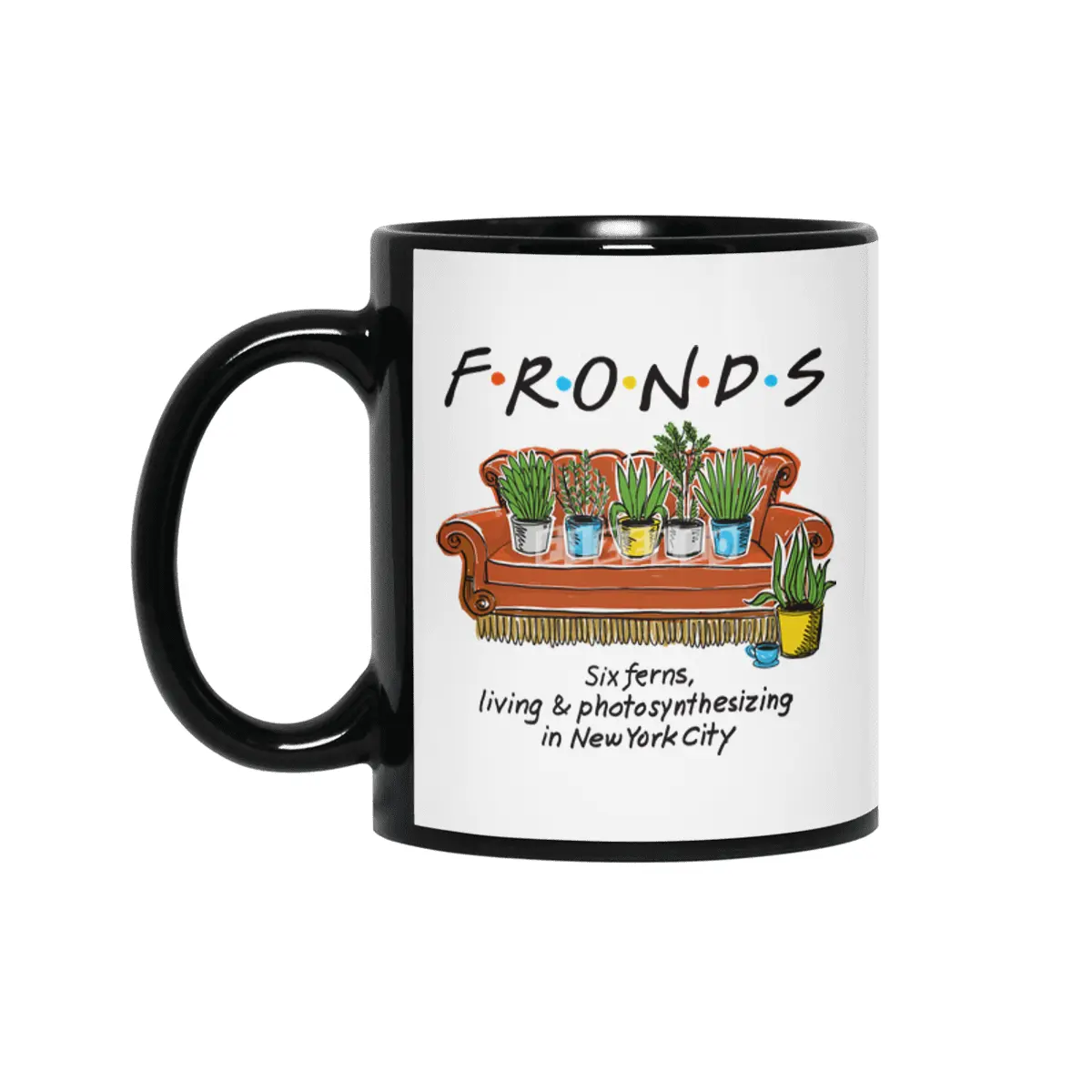 FRONDS Siyah Kupa
