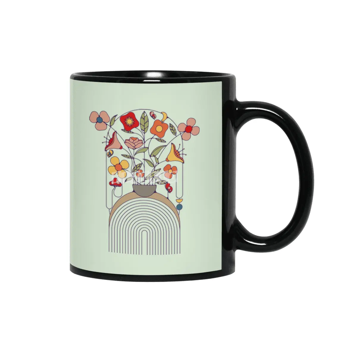 flower vase Siyah Kupa