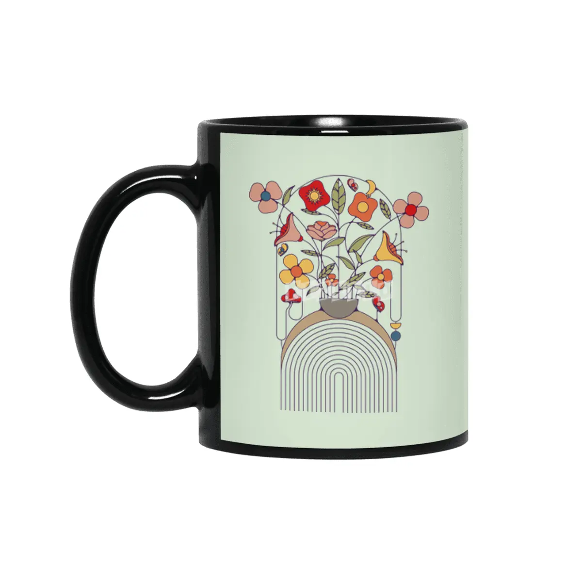 flower vase Siyah Kupa
