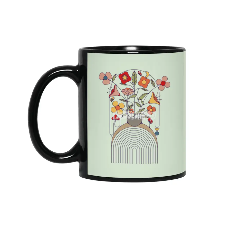 flower vase Siyah Kupa