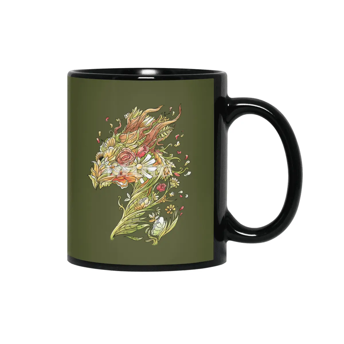 Blossoming Fantasy Siyah Kupa