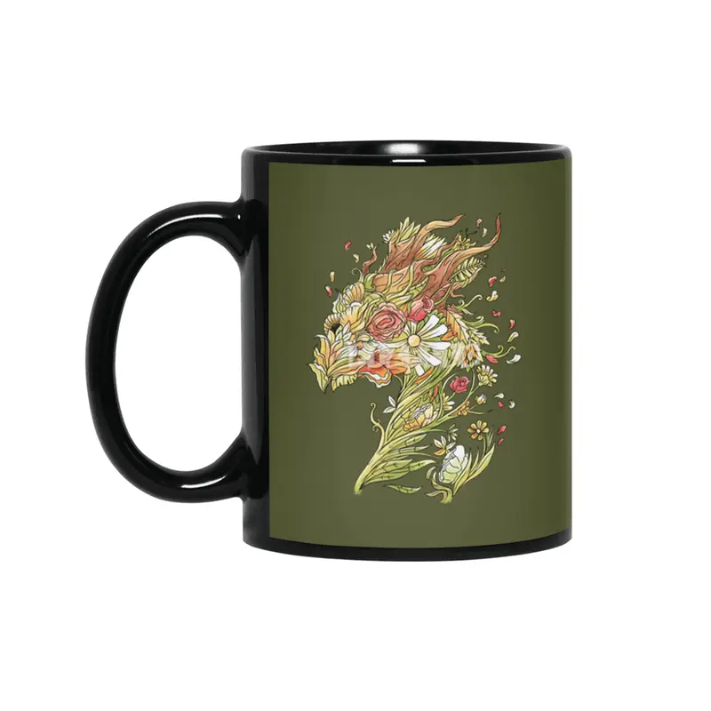 Blossoming Fantasy Siyah Kupa
