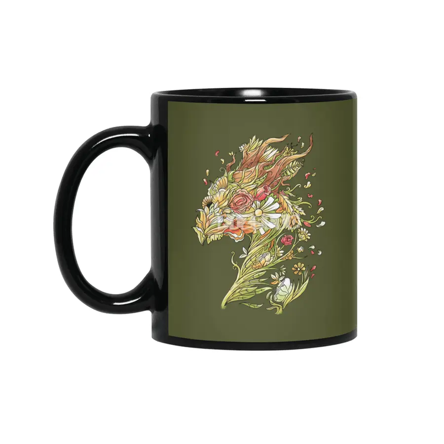 Blossoming Fantasy Siyah Kupa