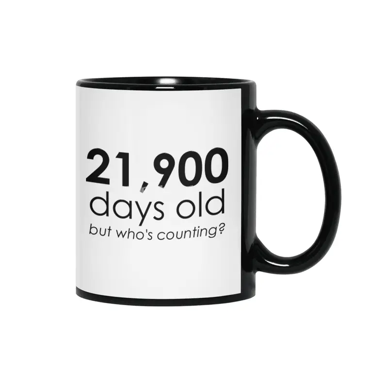 21,900 Days Old Siyah Kupa