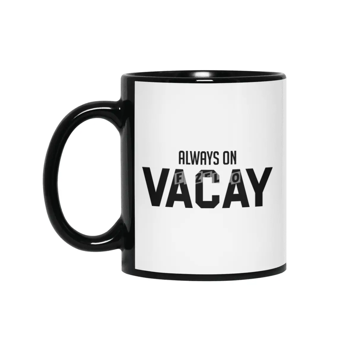 Always on Vacay Siyah Kupa