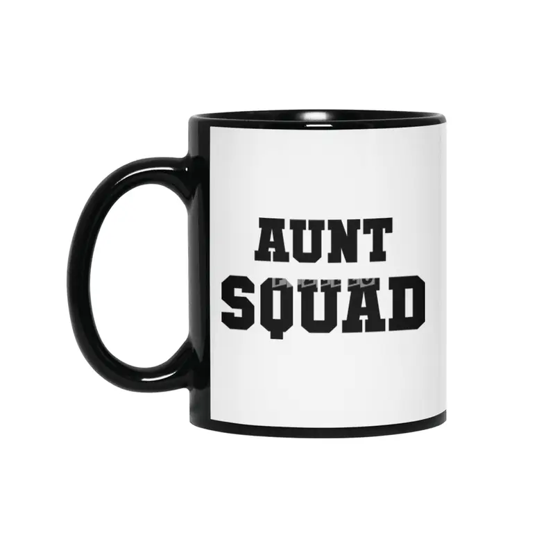 Aunt Squad Siyah Kupa