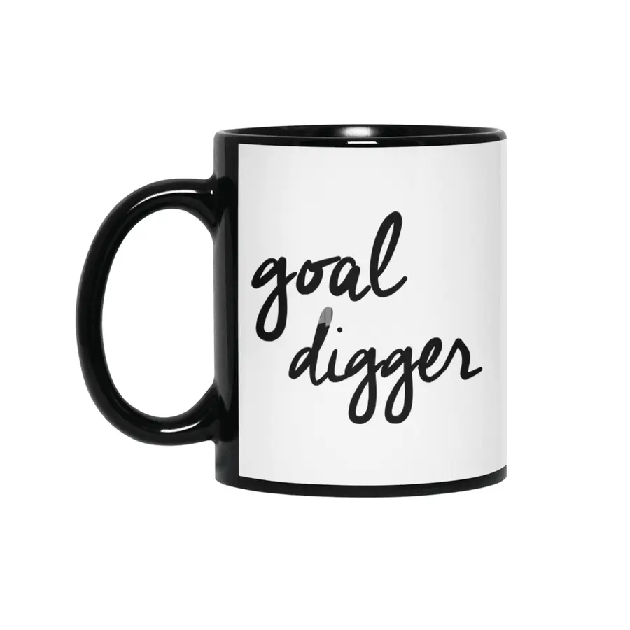 Goal Digger Siyah Kupa