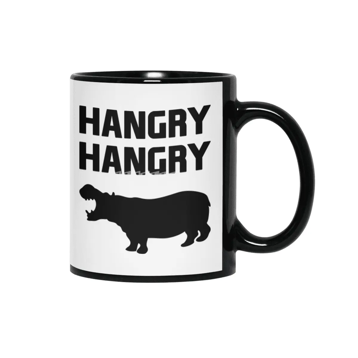 Hangry Hangry Hippos Siyah Kupa