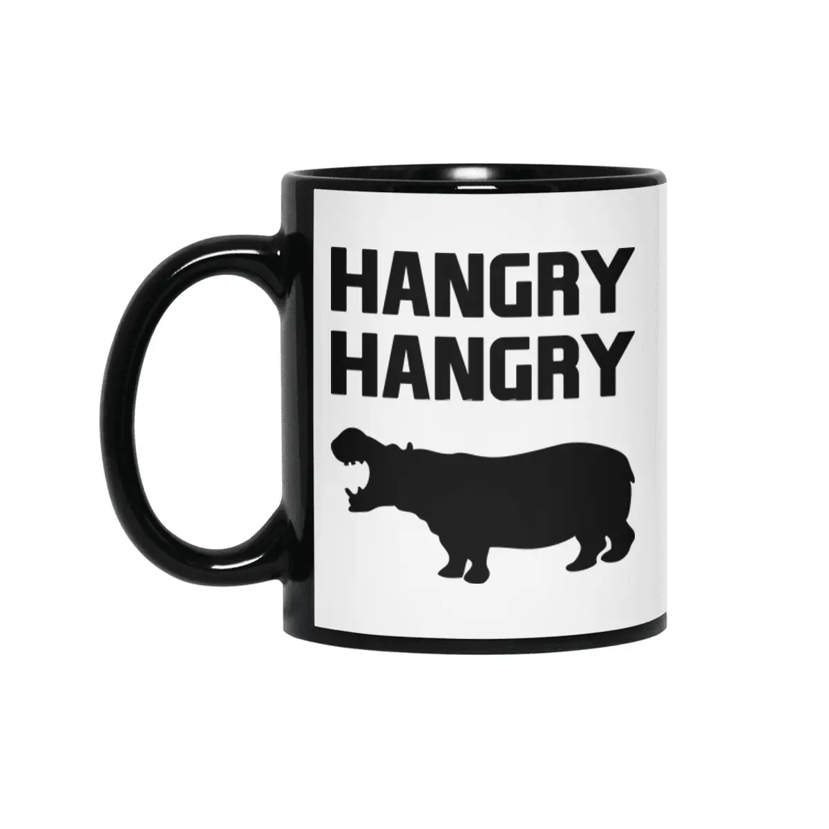 Hangry Hangry Hippos Siyah Kupa