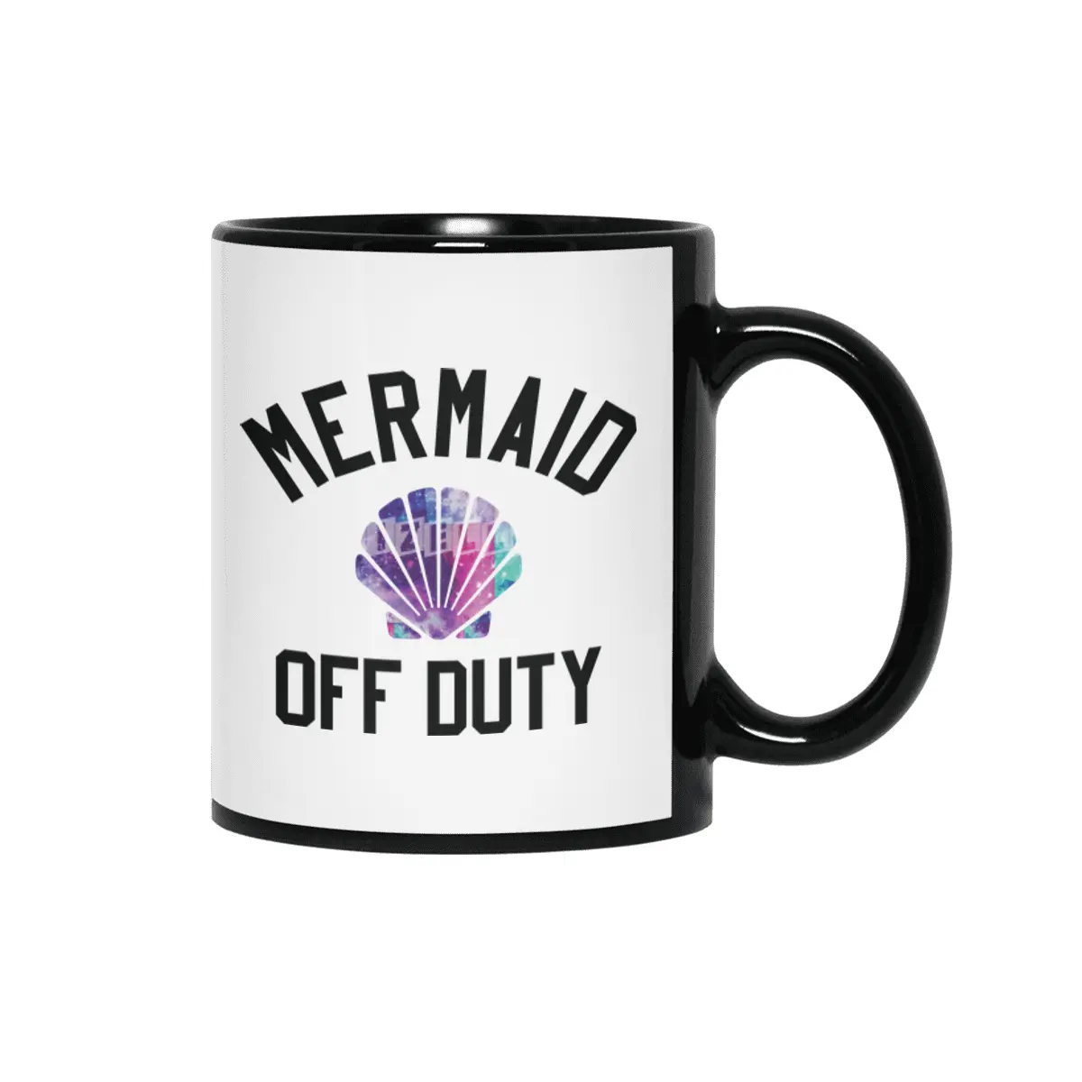 Mermaid Off Duty Siyah Kupa