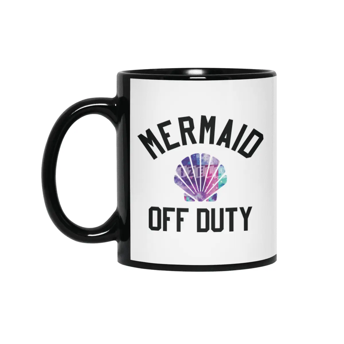 Mermaid Off Duty Siyah Kupa