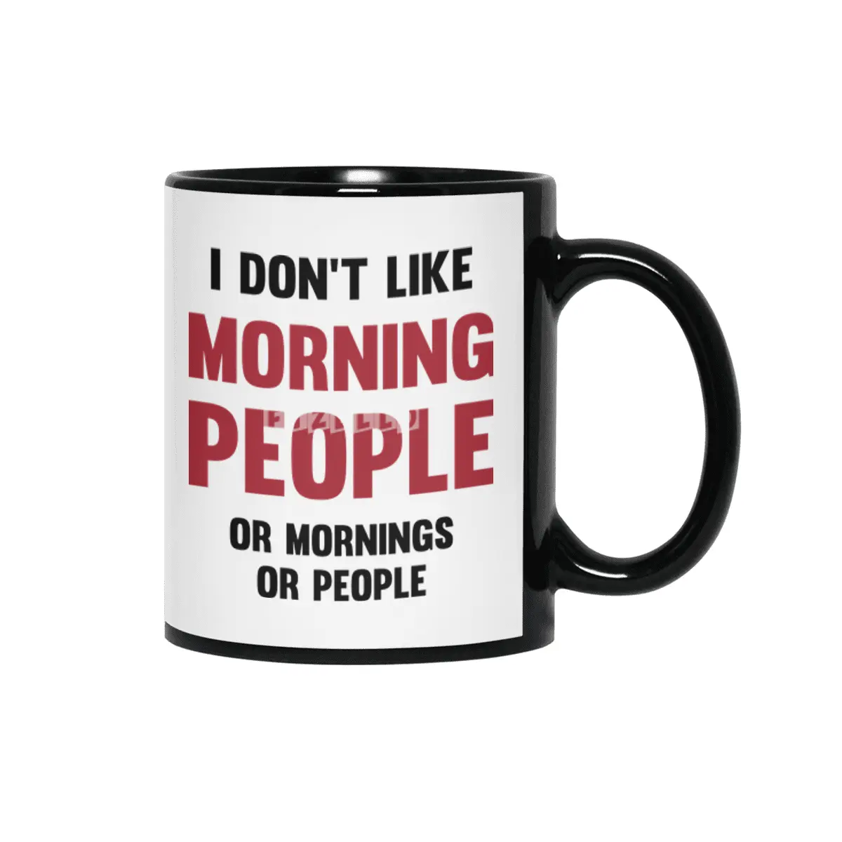 Morning People Siyah Kupa