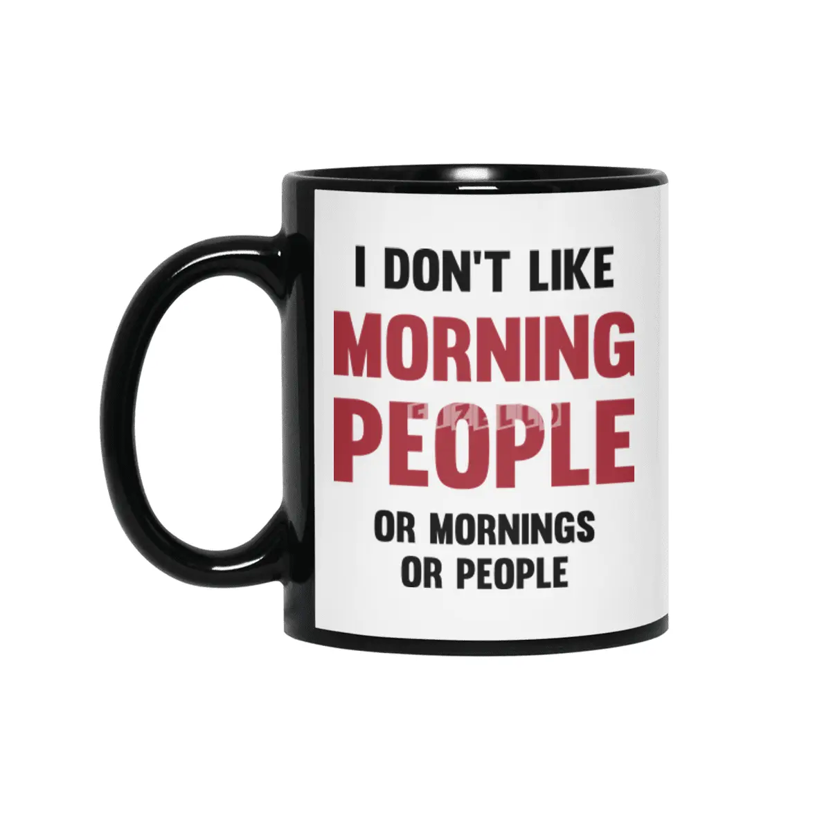 Morning People Siyah Kupa