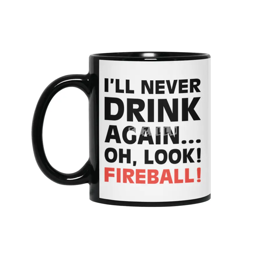 Oh, Look! Fireball! Siyah Kupa