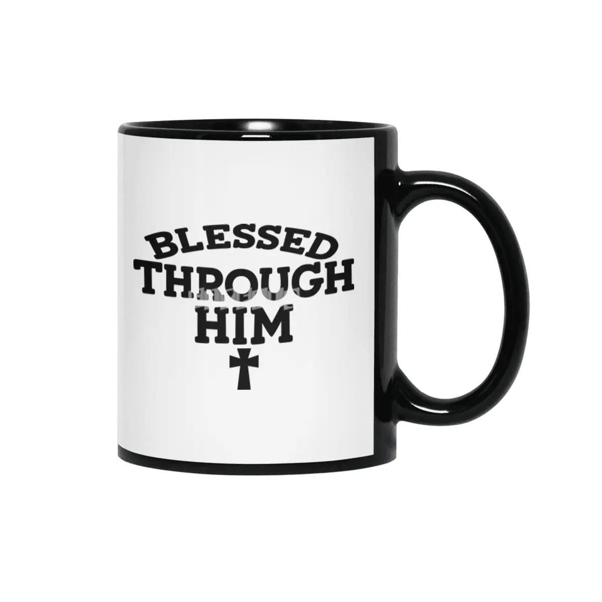 blessed through him Siyah Kupa