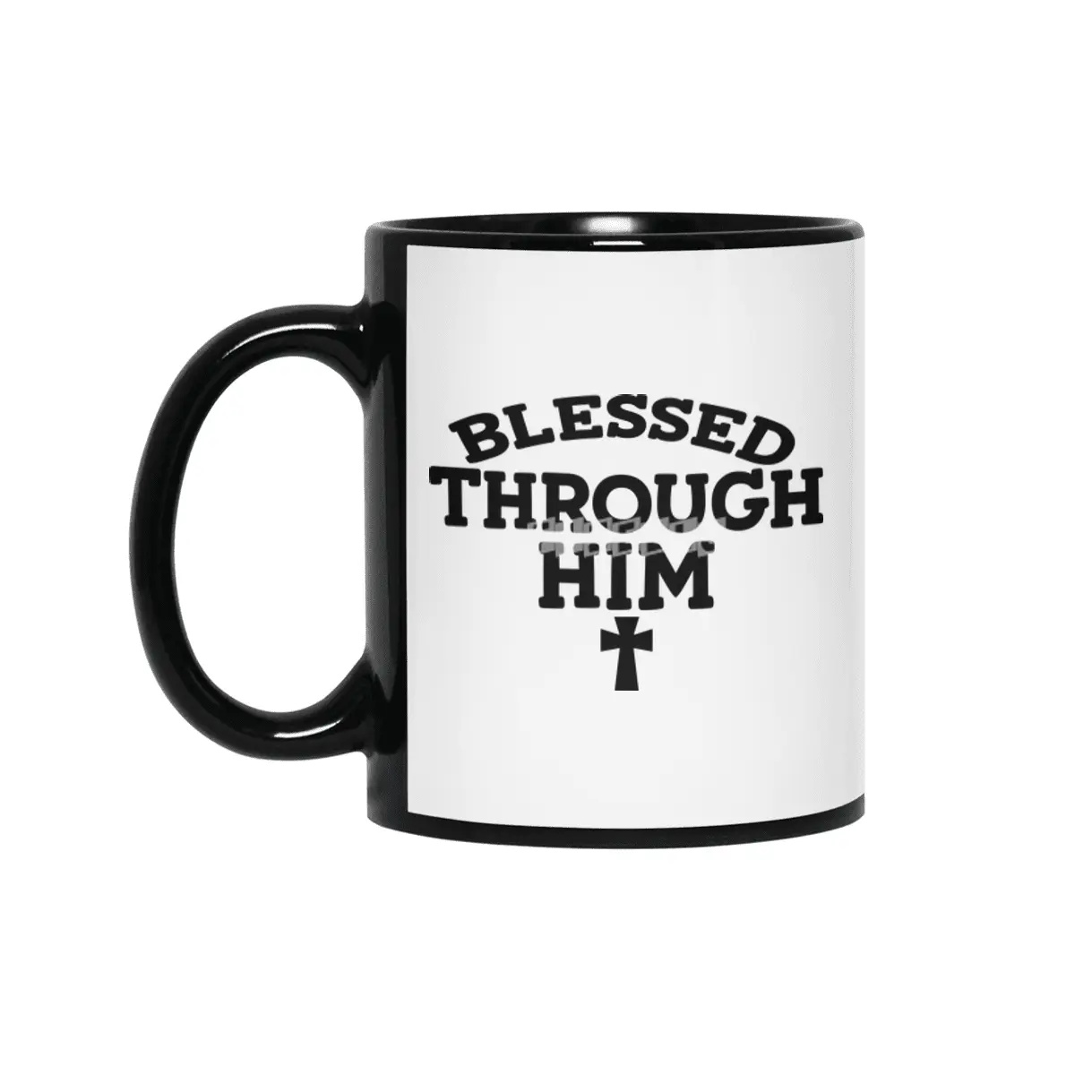 blessed through him Siyah Kupa