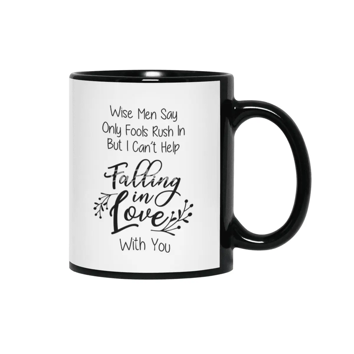Valentine day, Wedding gifts Siyah Kupa