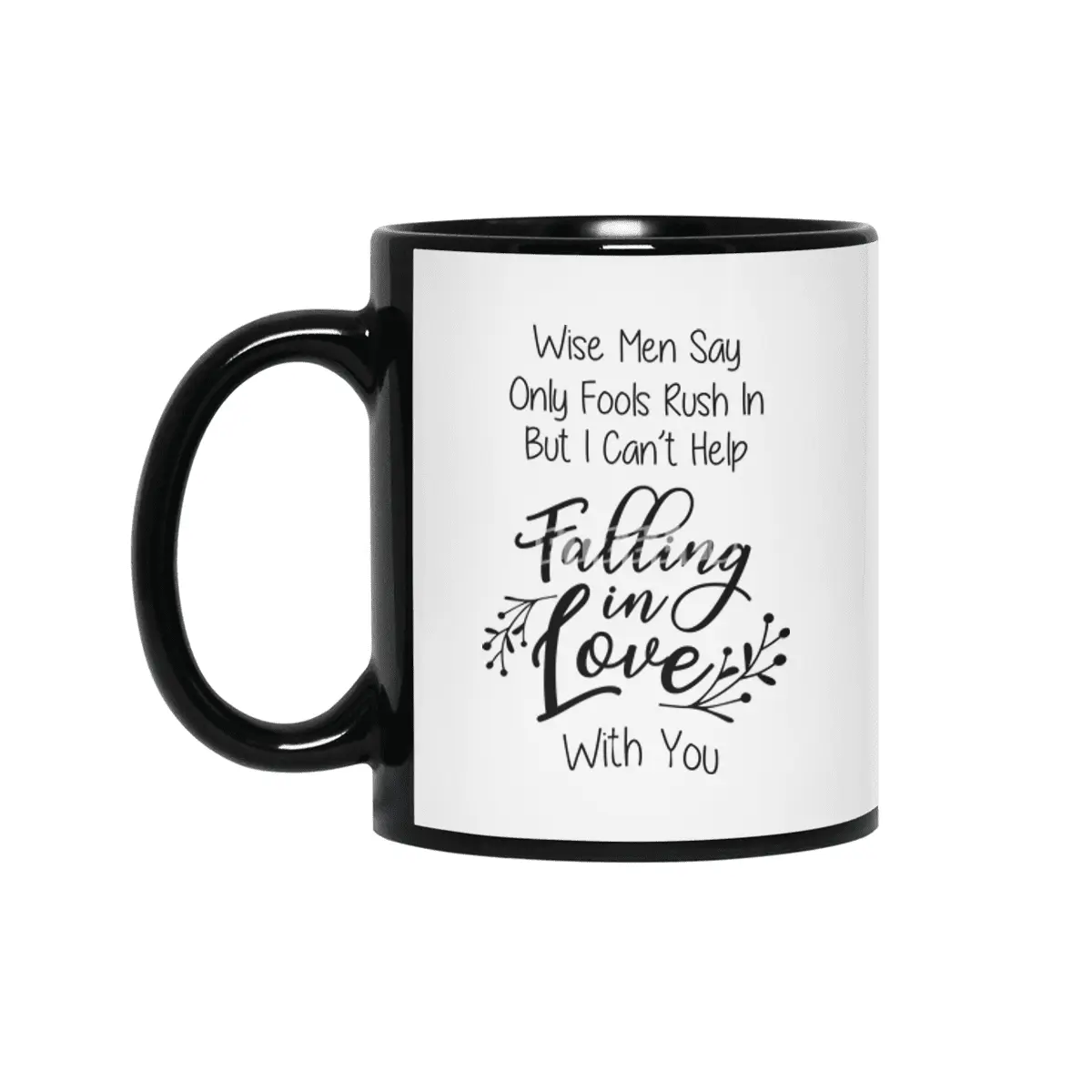 Valentine day, Wedding gifts Siyah Kupa