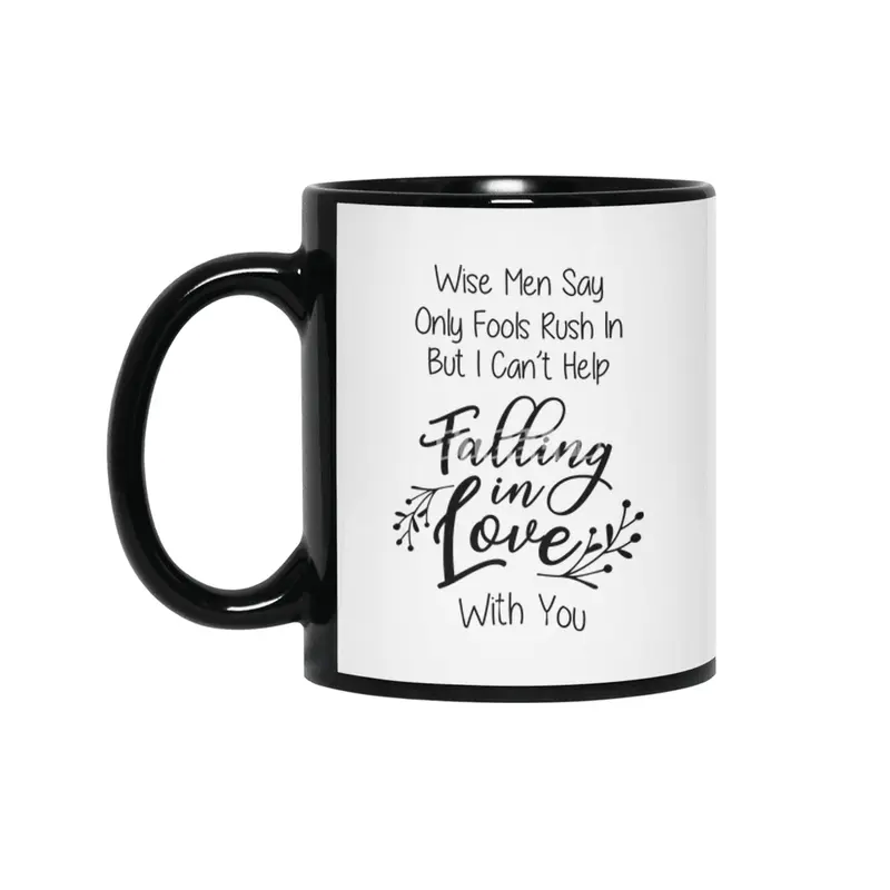 Valentine day, Wedding gifts Siyah Kupa