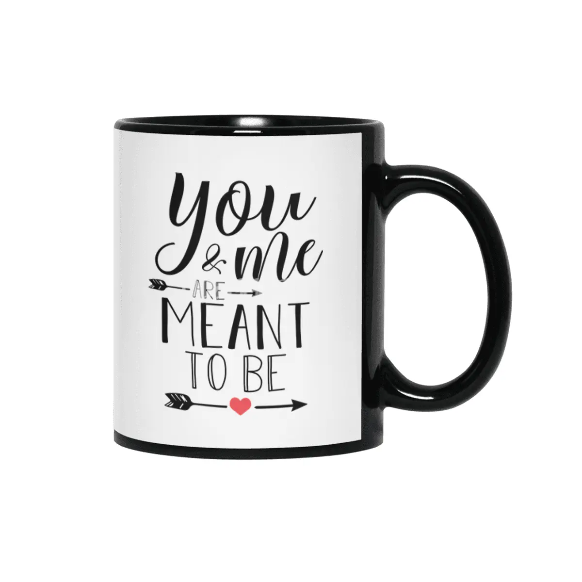 Valentine day, Wedding gifts Siyah Kupa