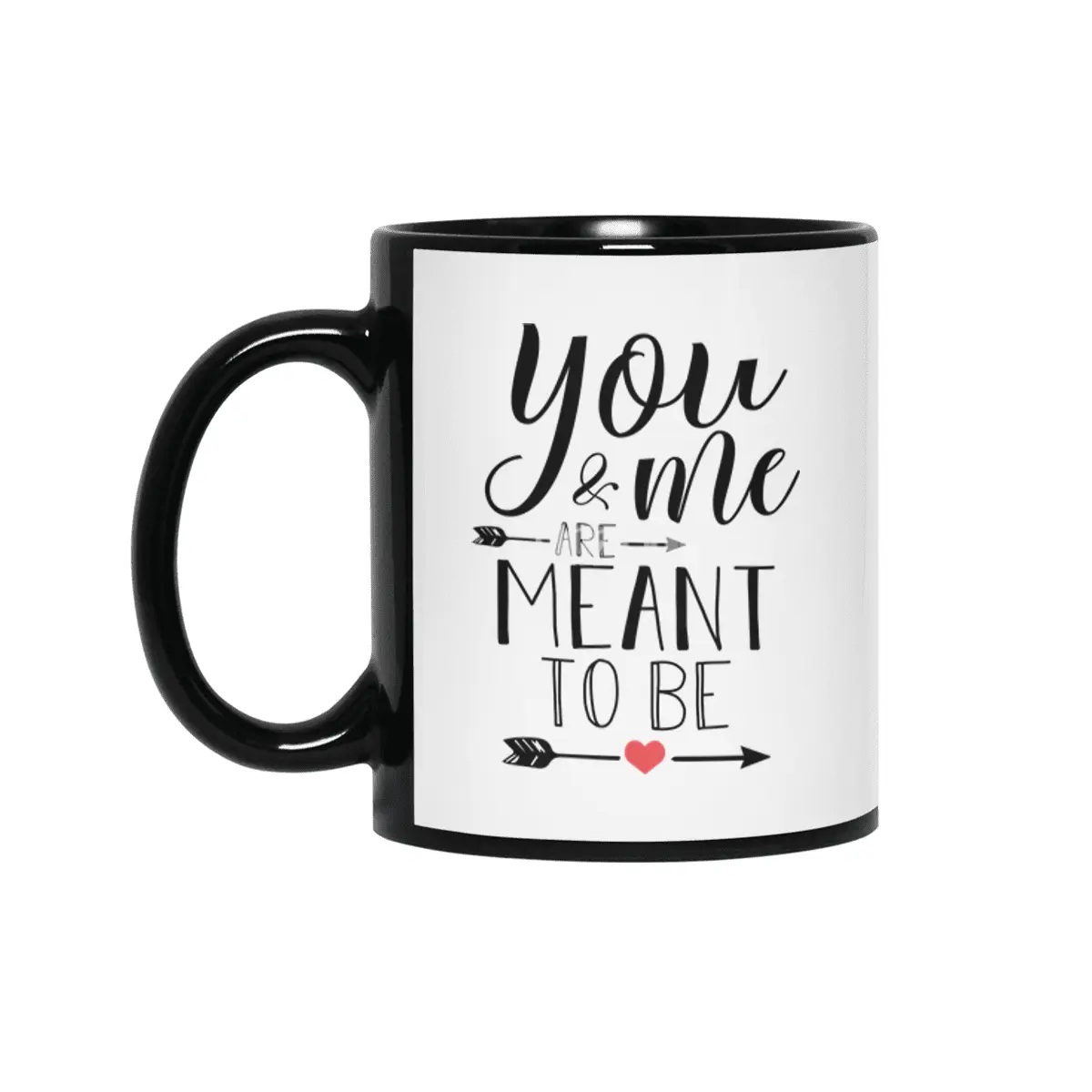 Valentine day, Wedding gifts Siyah Kupa